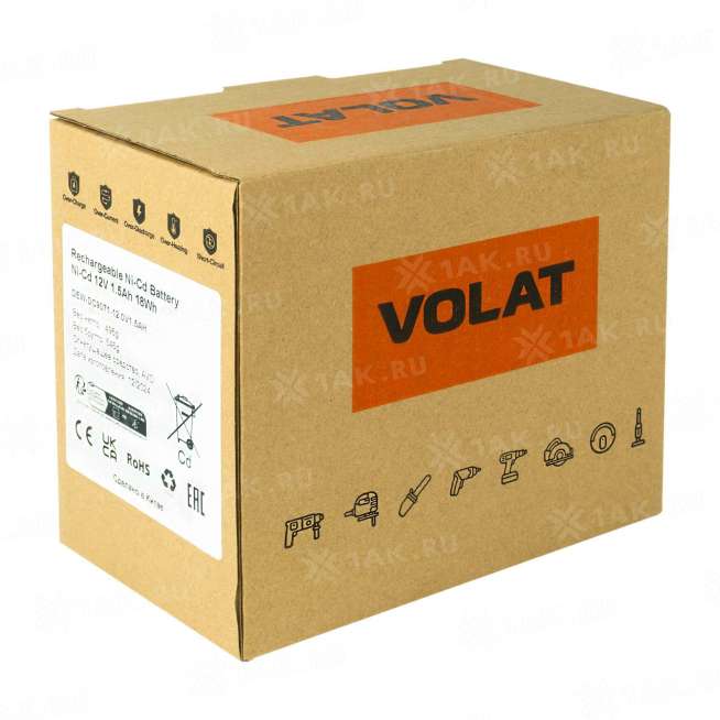 Аккумуляторы для электроинструмента DEWALT (1.5 Ач) 12 V Ni-Cd VT-DEW-DC9071-12.0V1.5AH 3