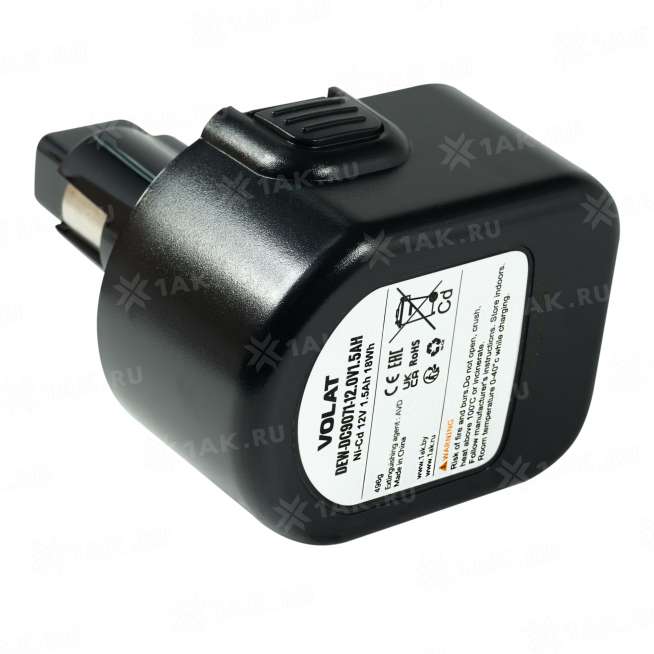 Аккумуляторы для электроинструмента DEWALT (1.5 Ач) 12 V Ni-Cd VT-DEW-DC9071-12.0V1.5AH 2