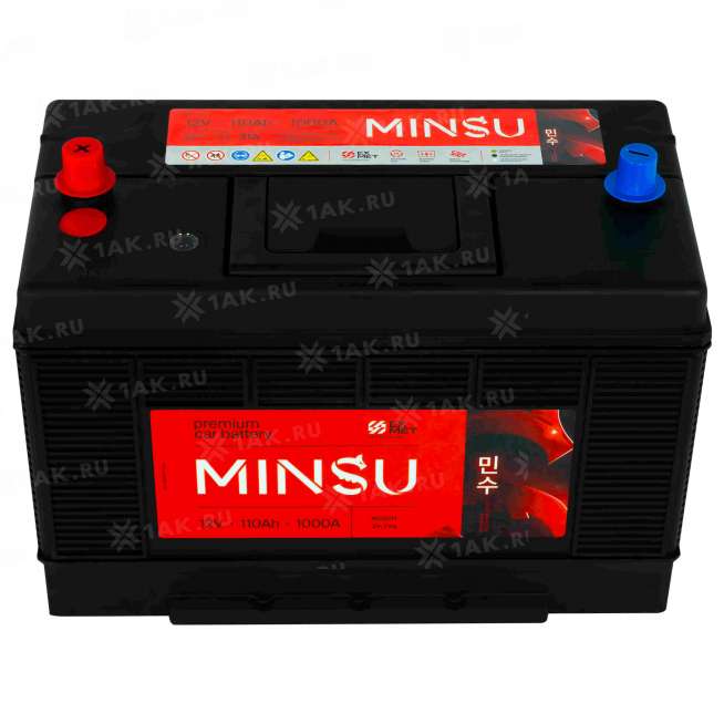 Аккумулятор MINSU (110 Ач, 12 V) Прямая, L+ L6 арт.31A-1000 2