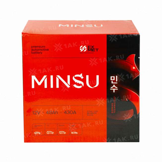 Аккумулятор MINSU (48 Ач, 12 V) Обратная, R+ B24 арт.65B24L 4