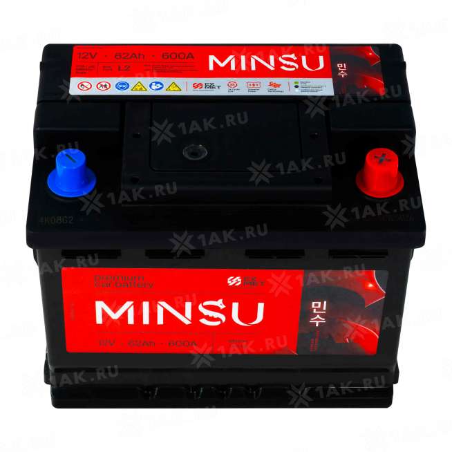 Аккумулятор MINSU (62 Ач, 12 V) Обратная, R+ L2 арт.56219 L2 2