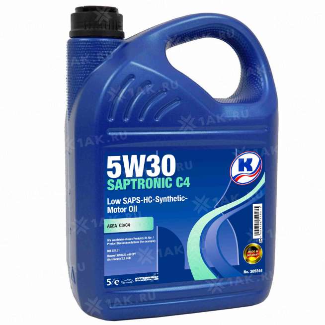 Масло моторное Kuttenkeuler Saptronic C4 5W-30, 5л, Германия 0