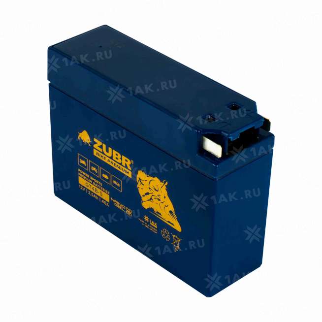Аккумулятор ZUBR BIKE PREMIUM (2.5 Ач, 12 V) Обратная, R+ GT4B-5 арт.GT4B-5 (ZubrPrem) 1