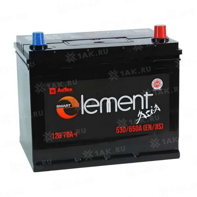 Аккумулятор SMART ELEMENT (70 Ач, 12 V) Обратная, R+ D26 арт. 0