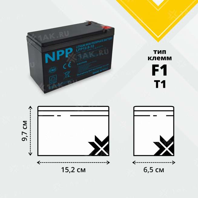 Аккумулятор NPP (12 Ач, 12.8 V)  арт.NSFD012Q20-LFP 3