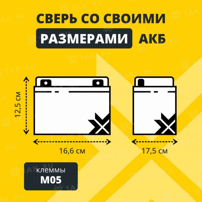 Аккумулятор ZUBR (28 Ач,12 V) AGM 166x175x125 мм 8.3 кг 4