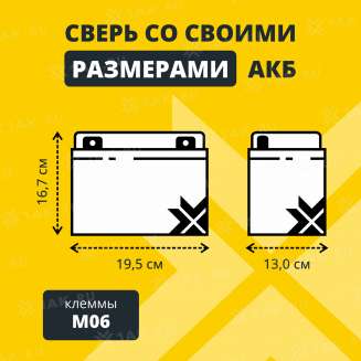 Аккумулятор ZUBR (33 Ач,12 V) AGM 195x130x167 мм 10 кг 4