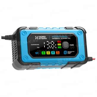Зарядное устройство для аккумуляторных батарей NORD STERN NS-BC1207E 12V 7A  AGM GEL WET LiFePO4 Интеллектуальное 4