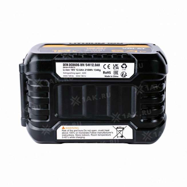 Аккумуляторы для электроинструмента DEWALT (12 Ач) 18 V Li-ion VT-DCB606-18.0V/54.0V 12 2