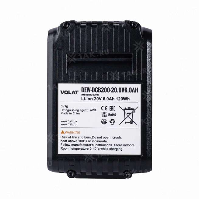 Аккумуляторы для электроинструмента DEWALT (6 Ач) 20 V Li-ion VT-DEW-DCB-20.0V6.0AH 2