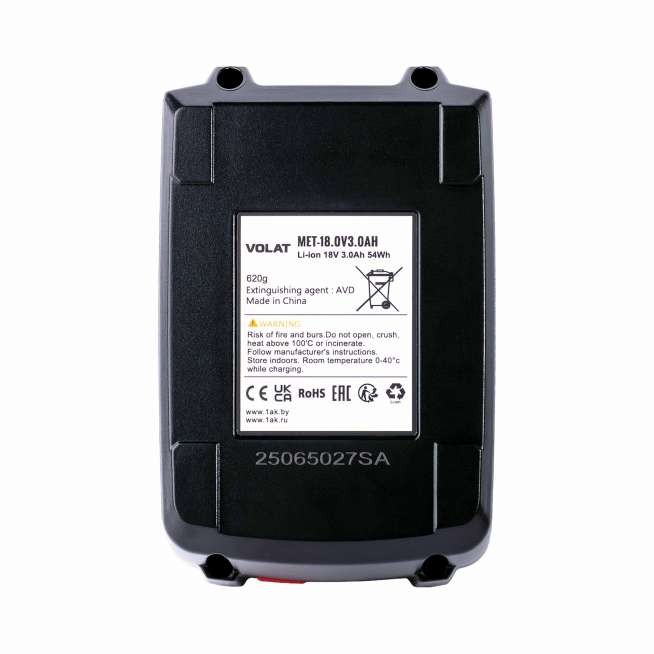 Аккумуляторы для электроинструмента METABO (3 Ач) 18 V Li-ion VT-MET-18.0V3.0AH 3