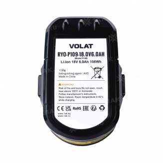 Аккумуляторы для электроинструмента RYOBI (6 Ач) 18 V Li-ion VT-RYO-P109-18.0V6.0AH 4