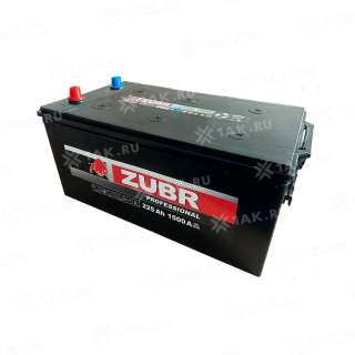 Аккумулятор ZUBR (225 Ач, 12 V) R+ Грузовая, Прямая D6 арт.ZPTC2254