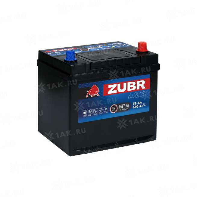 Аккумулятор ZUBR (65 Ач, 12 V) Обратная, R+ D23 арт.ZAE650 0