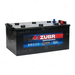 Аккумулятор ZUBR (240 Ач, 12 V) R+ Грузовая, Прямая D06 арт.ZET2404 Аккумулятор ZUBR (240 Ач, 12 V) R+ Грузовая, Прямая D06 арт.ZET2404