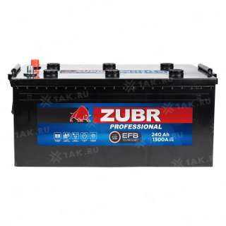 Аккумулятор ZUBR (240 Ач, 12 V) L+ Грузовая, Обратная D06 арт.ZET2403 Аккумулятор ZUBR (240 Ач, 12 V) L+ Грузовая, Обратная D06 арт.ZET2403
