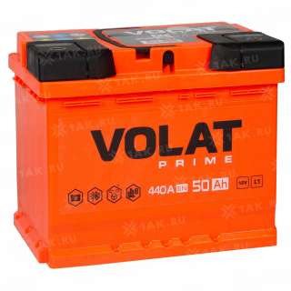 Аккумулятор VOLAT Prime (50 Ач, 12 V) Обратная, R+ L1 арт.VS500 Аккумулятор VOLAT Prime (50 Ач, 12 V) Обратная, R+ L1 арт.VS500