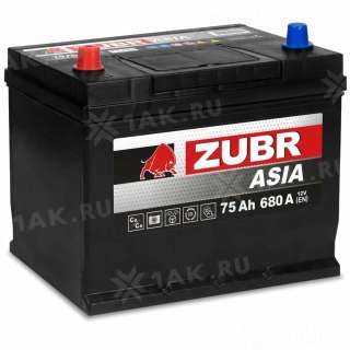 Аккумулятор ZUBR (75 Ач, 12 V) Прямая, L+ D26 арт.ZSA751