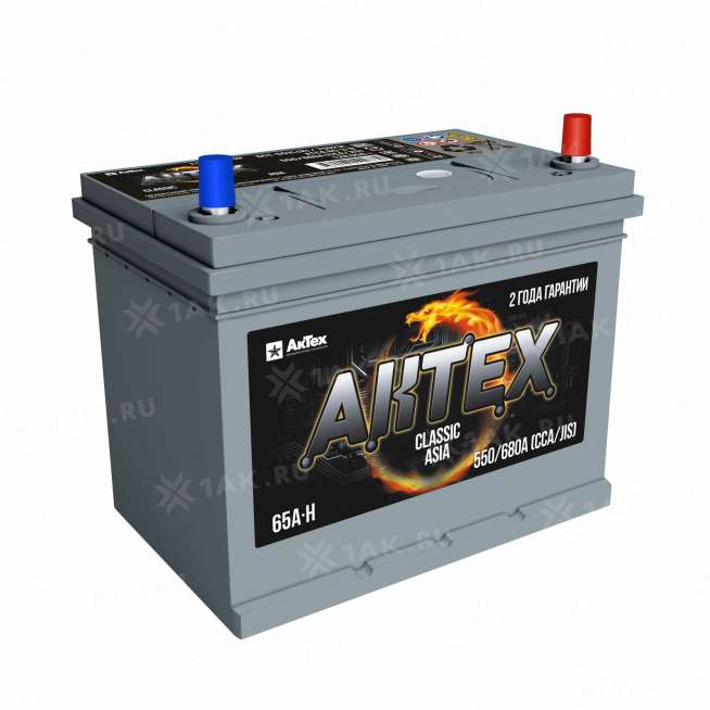 Аккумулятор AKTEX (65 Ач, 12 V) Обратная, R+ D23 арт.АТСА 65-З-R 0