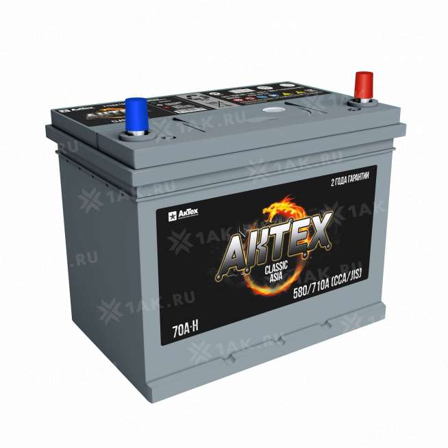 Аккумулятор AKTEX (70 Ач, 12 V) Обратная, R+ D26 арт.АТСА 70-З-R 0
