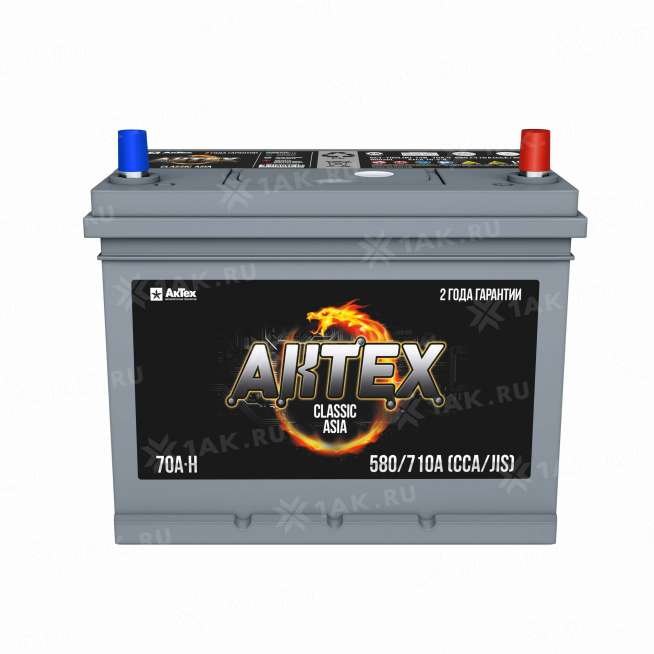 Аккумулятор AKTEX (70 Ач, 12 V) Обратная, R+ D26 арт.АТСА 70-З-R 1