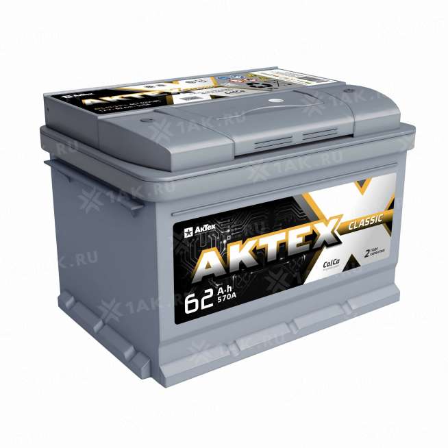 Аккумулятор AKTEX (62 Ач, 12 V) Прямая, L+ LB2 арт.ATC 62-3-L 1