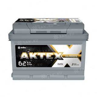 Аккумулятор AKTEX (62 Ач, 12 V) Прямая, L+ LB2 арт.ATC 62-3-L
