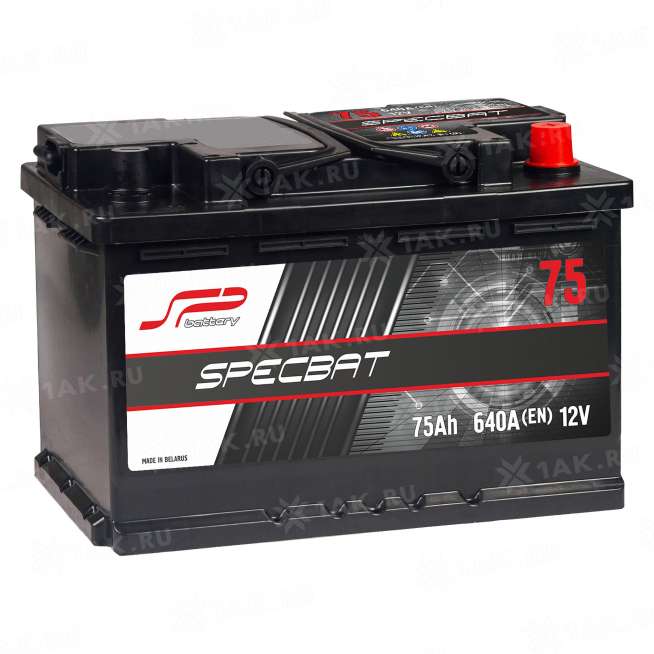 Аккумулятор SPECBAT (75 Ач, 12 V) Обратная, R+ арт.SPB750SU 0