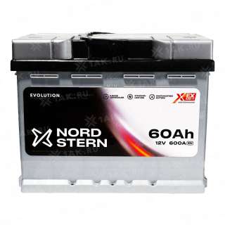 Аккумулятор NORDSTERN (60 Ач, 12 V) Обратная, R+ L2 арт.NS600S