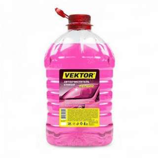 Стеклоомывающая жидкость VEKTOR, 4 л