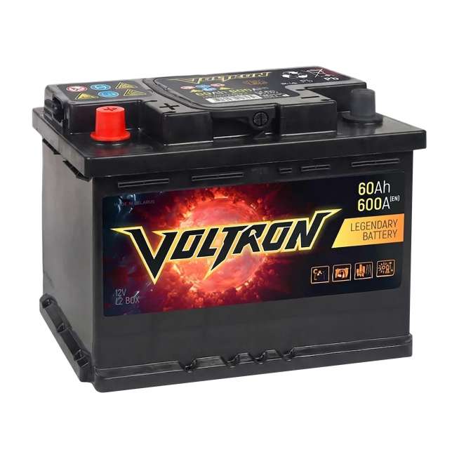 Аккумулятор VOLTRON (60 Ач, 12 V) Прямая, L+ L2 арт.VR601S 0