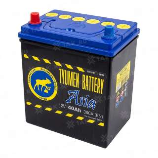 Аккумулятор ТЮМЕНЬ (40 Ач, 12 V) Прямая, L+ B19 арт.TNSa40.1