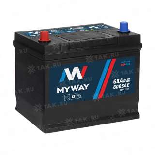 Аккумулятор MYWAY (68 Ач, 12 V) Прямая, L+ D26 арт.MW681JSU