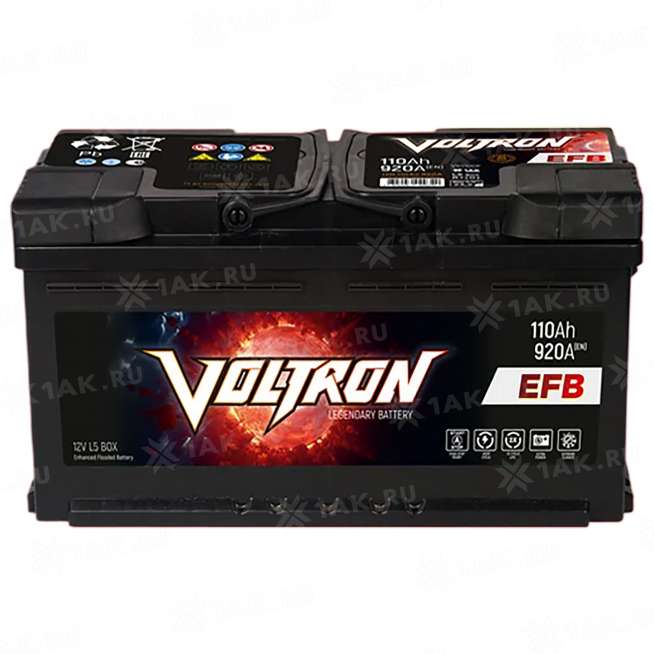 Аккумулятор VOLTRON (110 Ач, 12 V) Обратная, R+ L5 арт.VR1100P 0