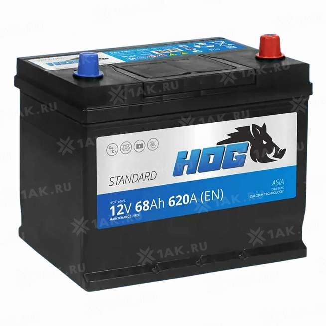 Аккумулятор HOG (68 Ач, 12 V) Обратная, R+ D26 арт.HG680JSU 0