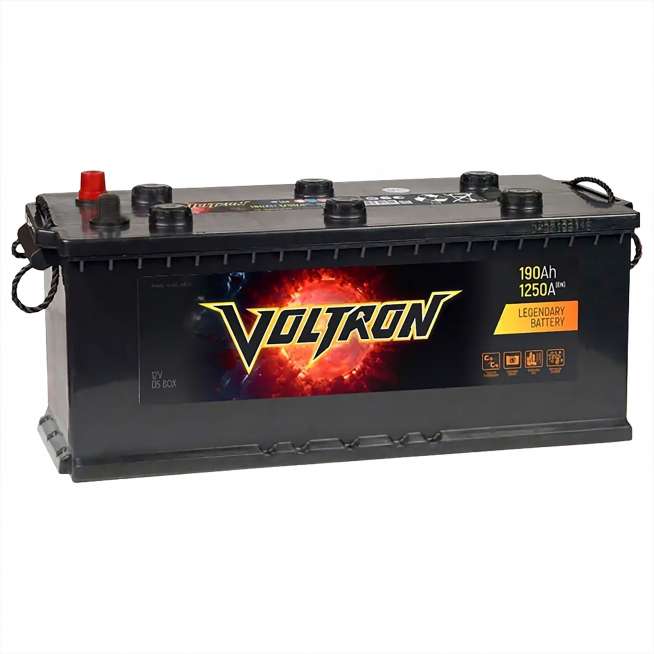 Аккумулятор VOLTRON (190 Ач, 12 V) L+ Грузовая, Обратная D5 арт.VR1903S 0