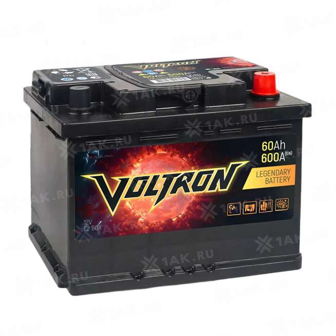 Аккумулятор VOLTRON (60 Ач, 12 V) Обратная, R+ L2 арт.VR600S 0