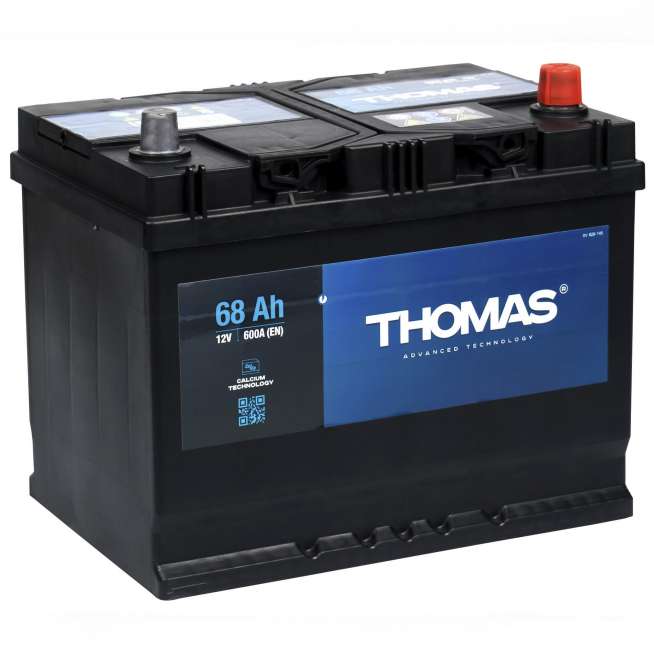 Аккумулятор THOMAS (68 Ач, 12 V) Обратная, R+ D23 арт.TA680JP 0