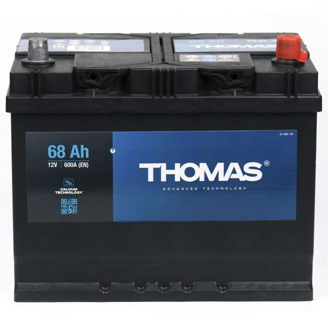 Аккумулятор THOMAS (68 Ач, 12 V) Обратная, R+ D23 арт.TA680JP 1