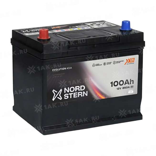Аккумулятор NORDSTERN (100 Ач, 12 V) Прямая, L+ D31 арт.NS1001JS 0