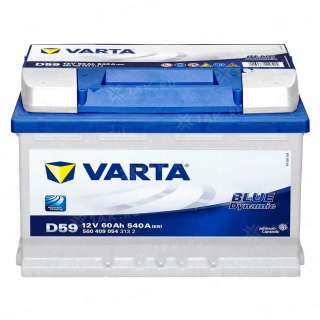 Аккумулятор VARTA Blue Dynamic (60 Ач, 12 V) Обратная, R+ LB2 арт.560409