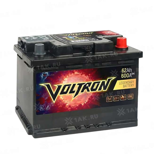 Аккумулятор VOLTRON (62 Ач, 12 V) Обратная, R+ LB2 арт.VR620S 0