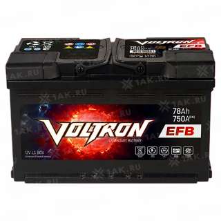 Аккумулятор VOLTRON (78 Ач, 12 V) Обратная, R+ L3 арт.VR780P