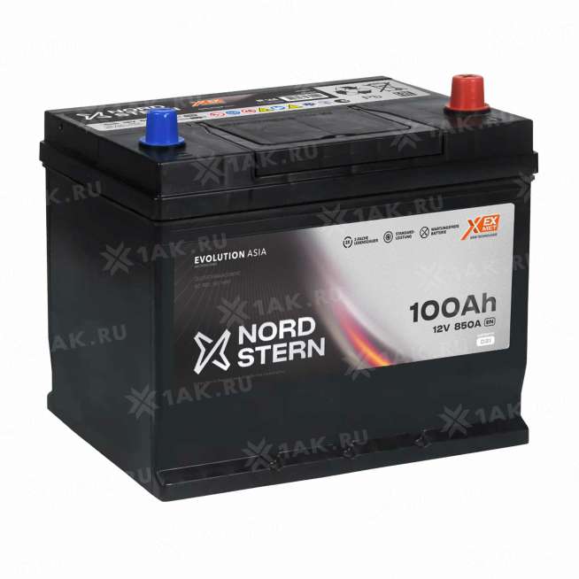 Аккумулятор NORDSTERN (100 Ач, 12 V) Обратная, R+ D31 арт.NS1000JS 0