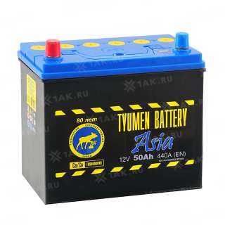 Аккумулятор ТЮМЕНЬ (50 Ач, 12 V) Прямая, L+ B24 арт.TNSa50.1