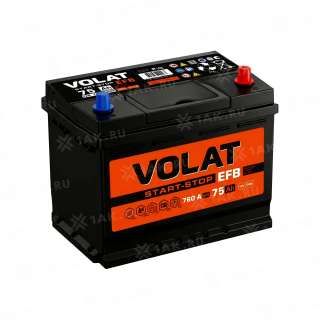 Аккумулятор VOLAT (75 Ач, 12 V) Обратная, R+ D26 арт.VO750JF