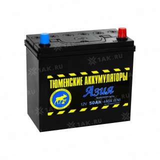Аккумулятор ТЮМЕНЬ (50 Ач, 12 V) Обратная, R+ B24 арт.TNSa50.0