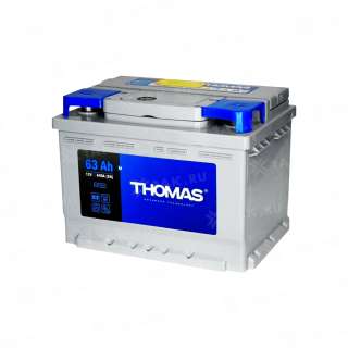 Аккумулятор THOMAS (63 Ач, 12 V) Обратная, R+ L2 арт.TA630P
