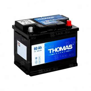 Аккумулятор THOMAS ADVANCE (60 Ач, 12 V) Обратная, R+ L2 арт.
