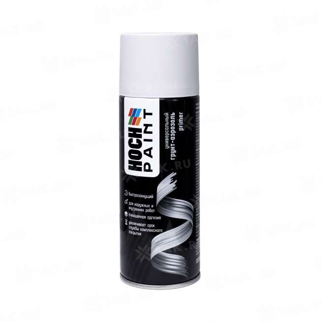 Грунт-аэрозоль акриловый Hoch Paint, белый 520 мл 0